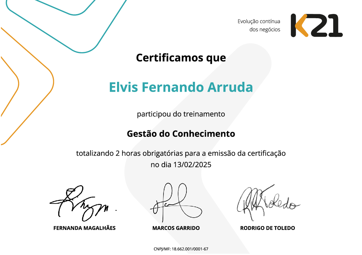 Certificado K21